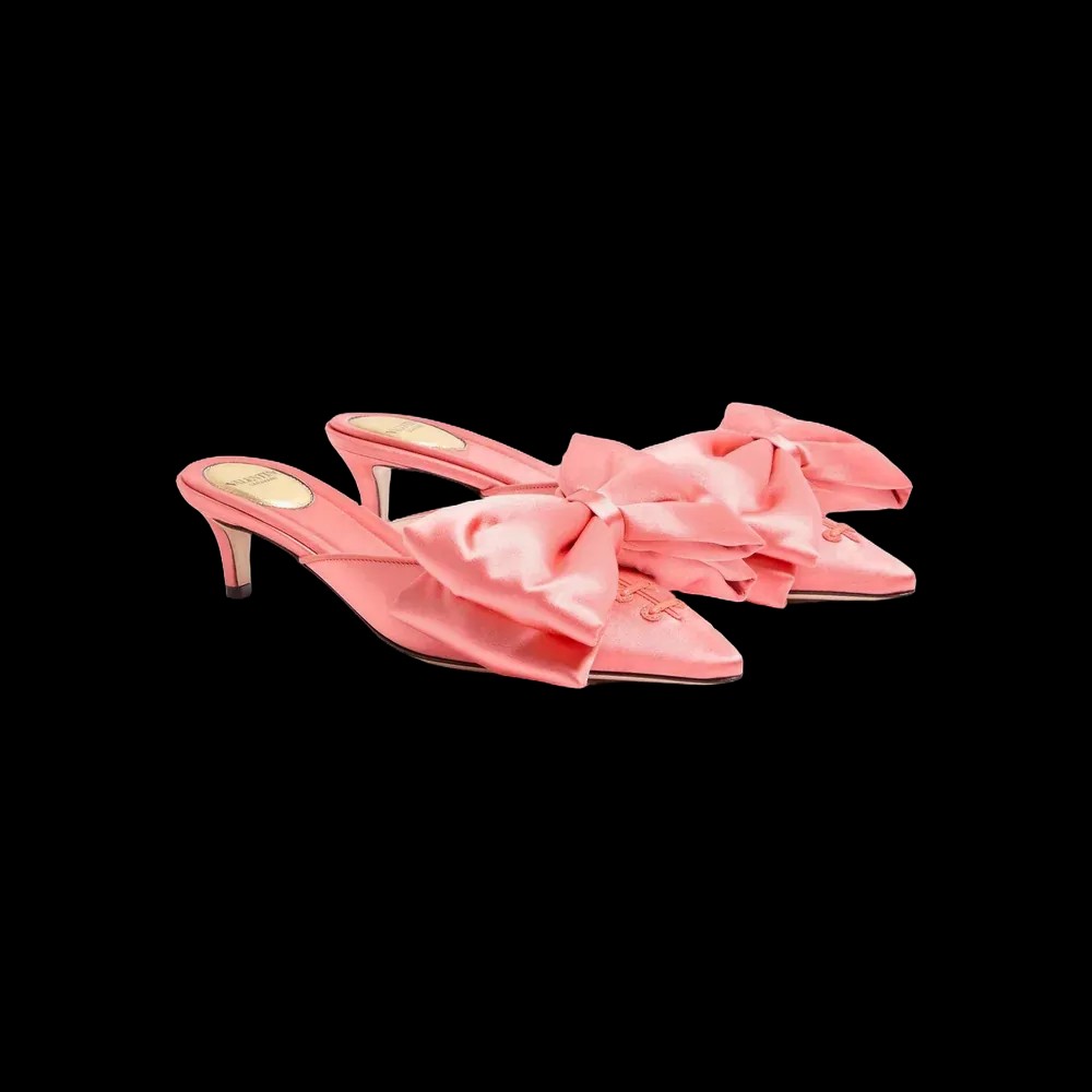 Valentino Yolande Satin Mule 45mm Salmon - HypeFly India View 3