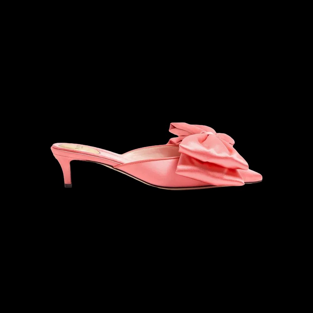 Valentino Yolande Satin Mule 45mm Salmon - HypeFly India View 1
