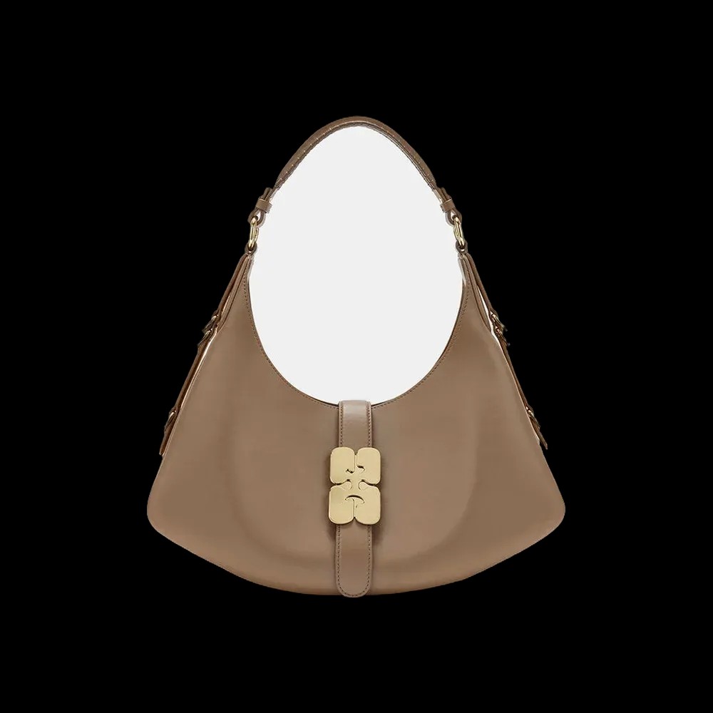 Ganni Small Kat Bag in Brown - HypeFly India View 1