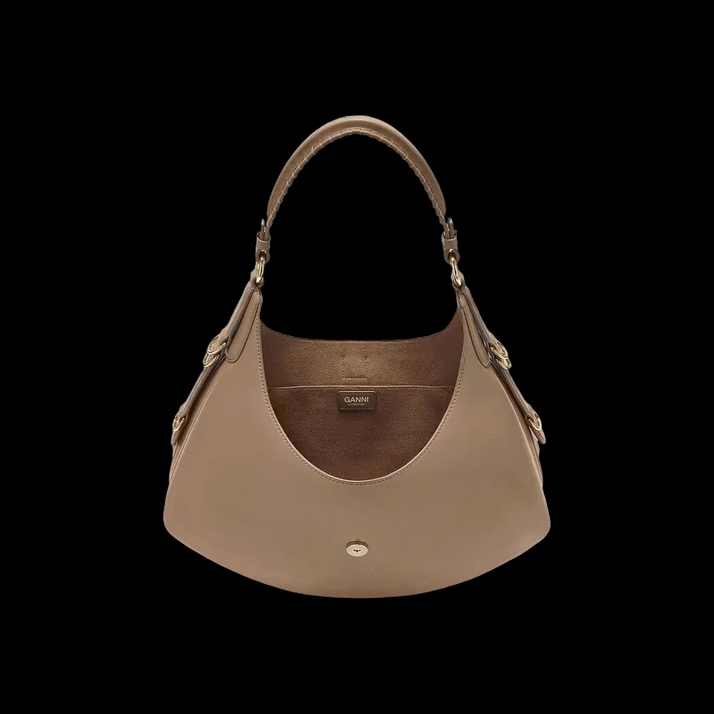 Ganni Small Kat Bag in Brown - HypeFly India View 3