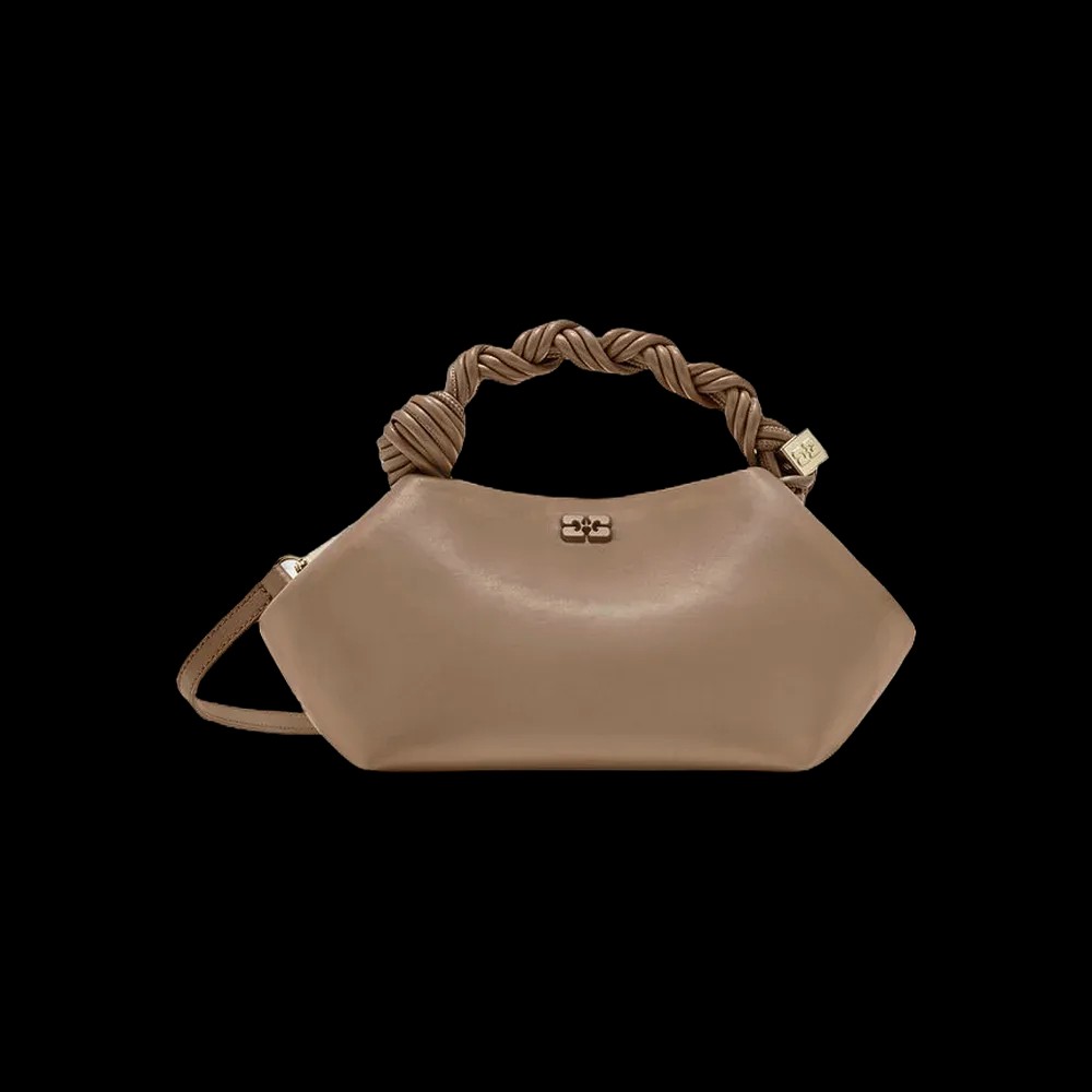 Ganni Small Bou Bag in Brown - HypeFly India View 1
