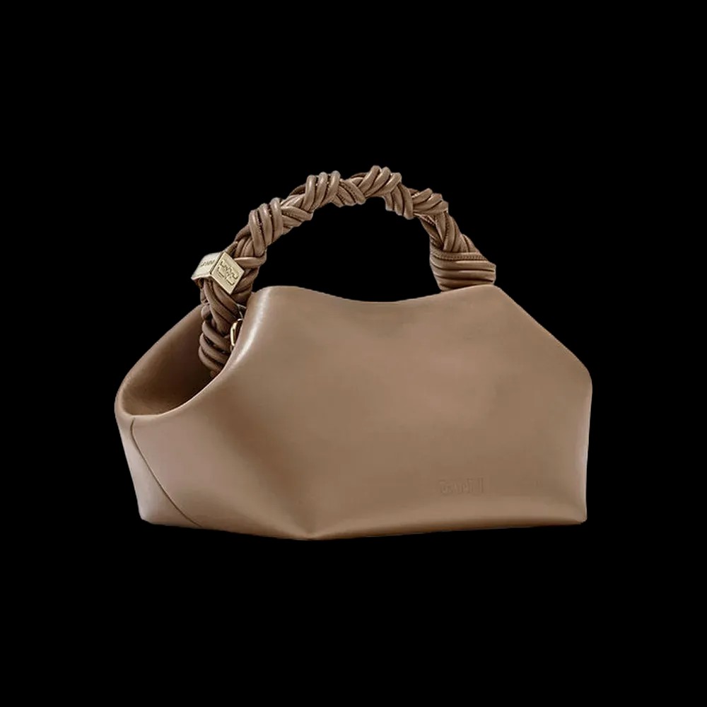 Ganni Small Bou Bag in Brown - HypeFly India View 2