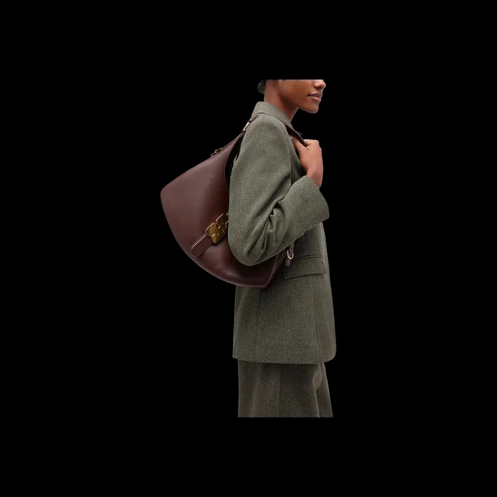 Ganni Brown Small Kat Bag - HypeFly India View 3