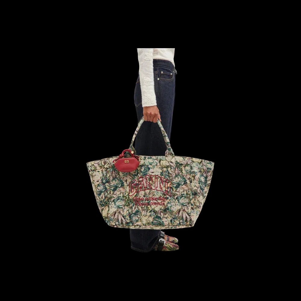 Ganni Tapestry XXL Tote - HypeFly India View 4