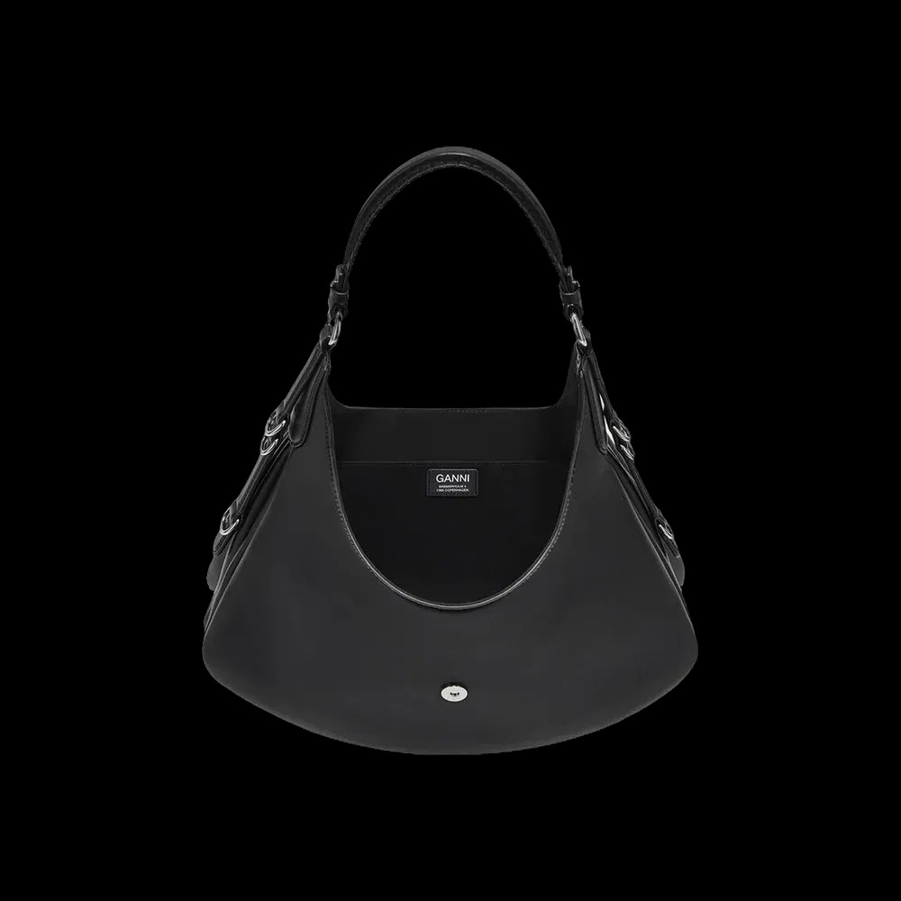 Ganni Black Small Kat Bag - HypeFly India View 2