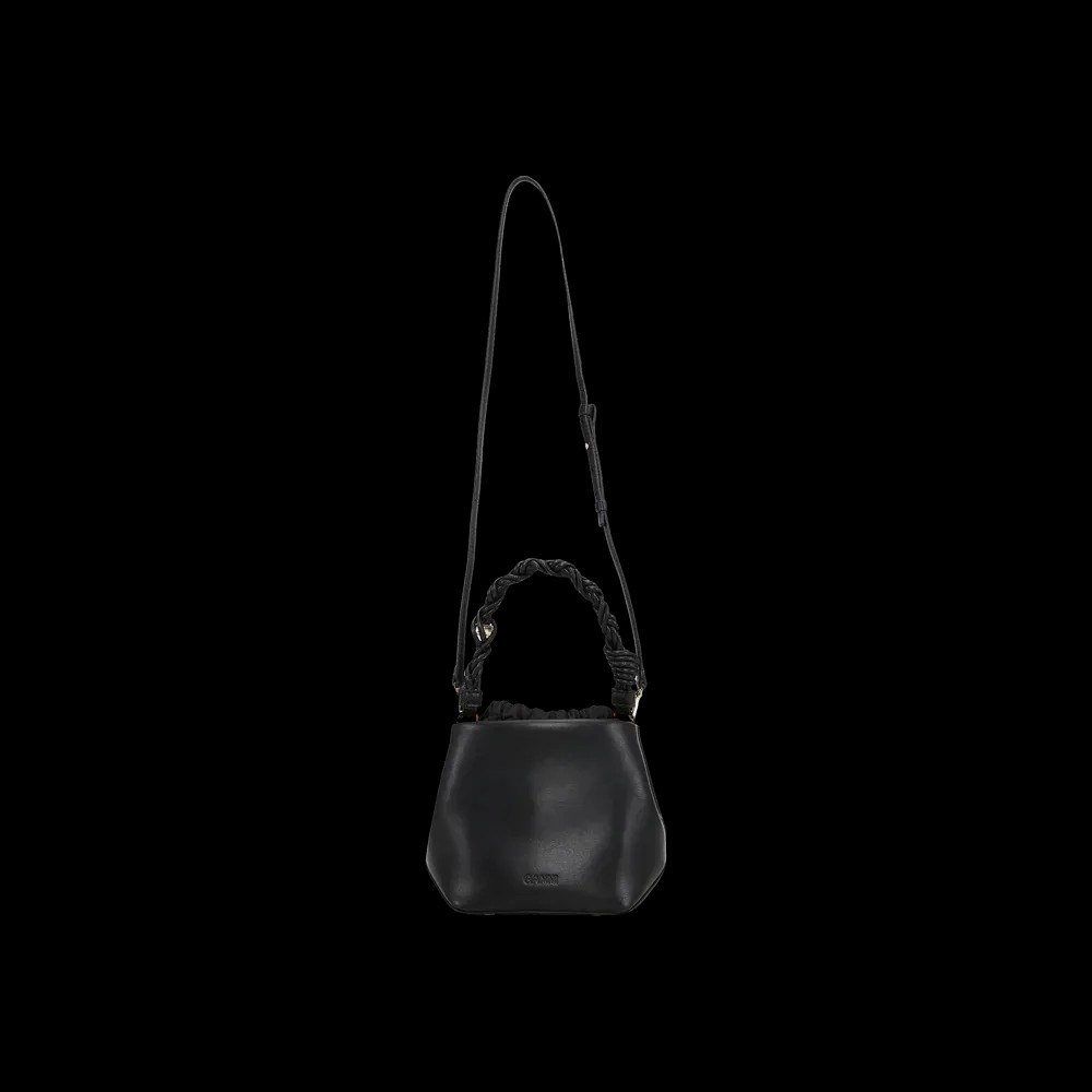 Ganni Black Bou Bucket Bag - HypeFly India View 2