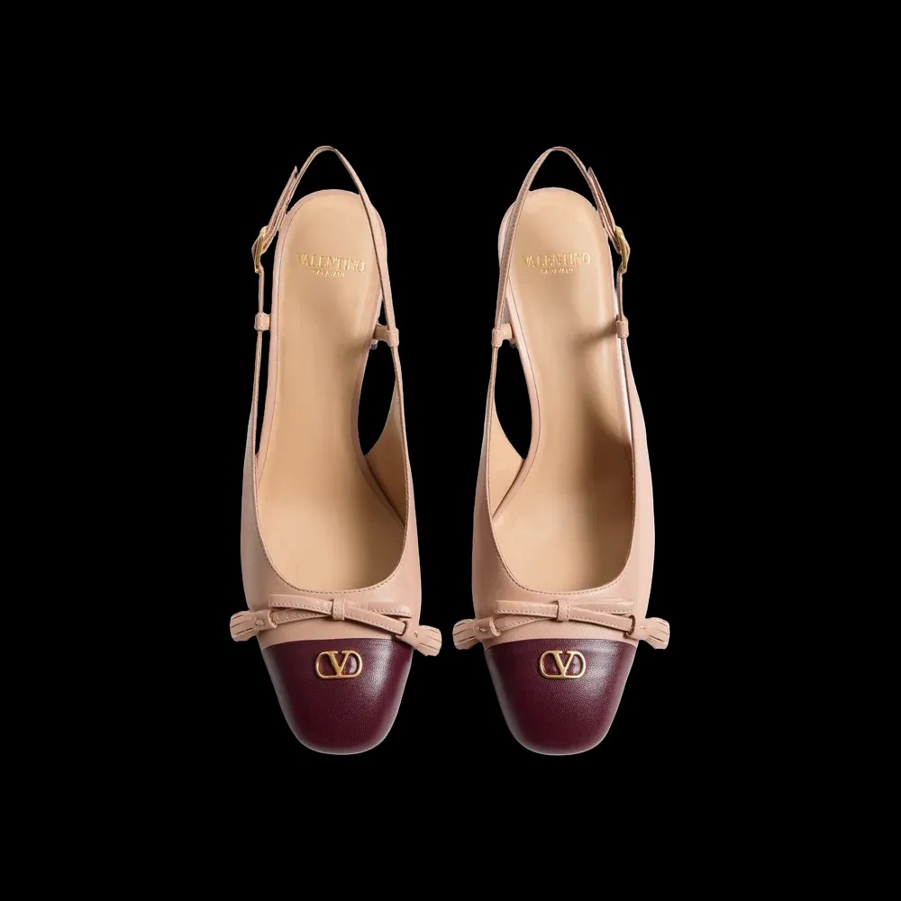Valentino Valet Du Roi Kid Slingback Pump 60mm Butter - HypeFly India View 2