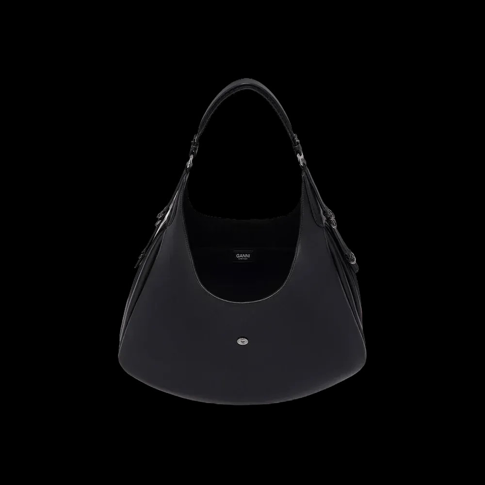 Ganni Black Large Kat Bag - HypeFly India View 3