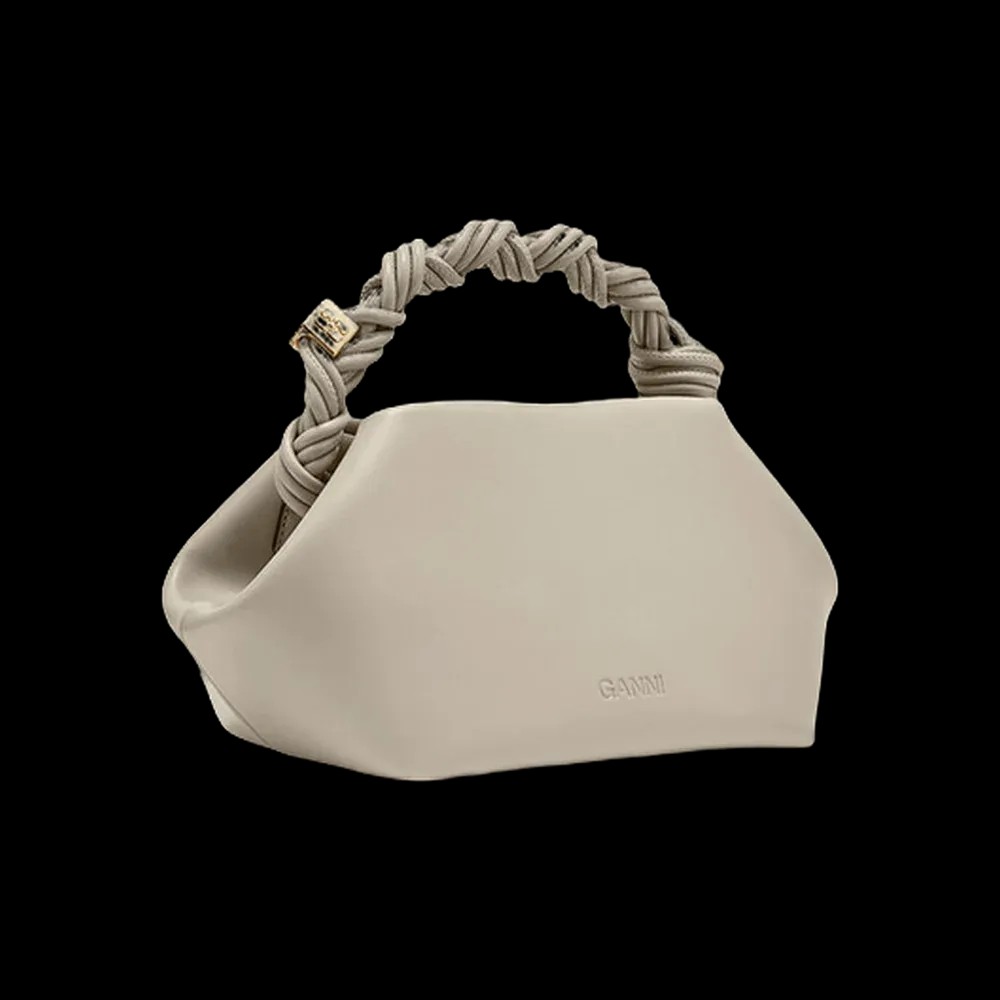 Ganni Light Grey Small Bou Bag - HypeFly India View 2