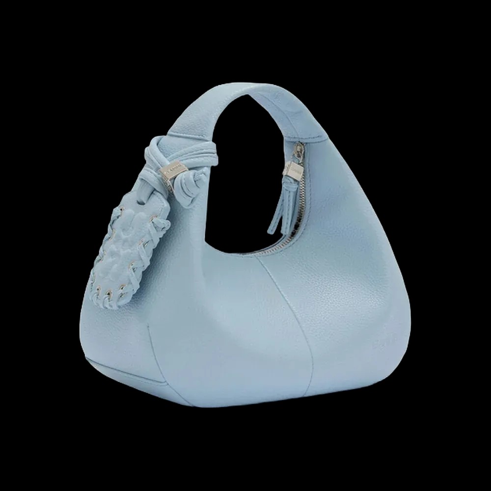 Ganni Mini Hobo Bag in Blue - HypeFly India View 3