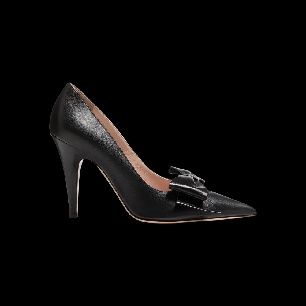 Valentino Bowow Pump In Kidskin 100mm Black - HypeFly India View 1