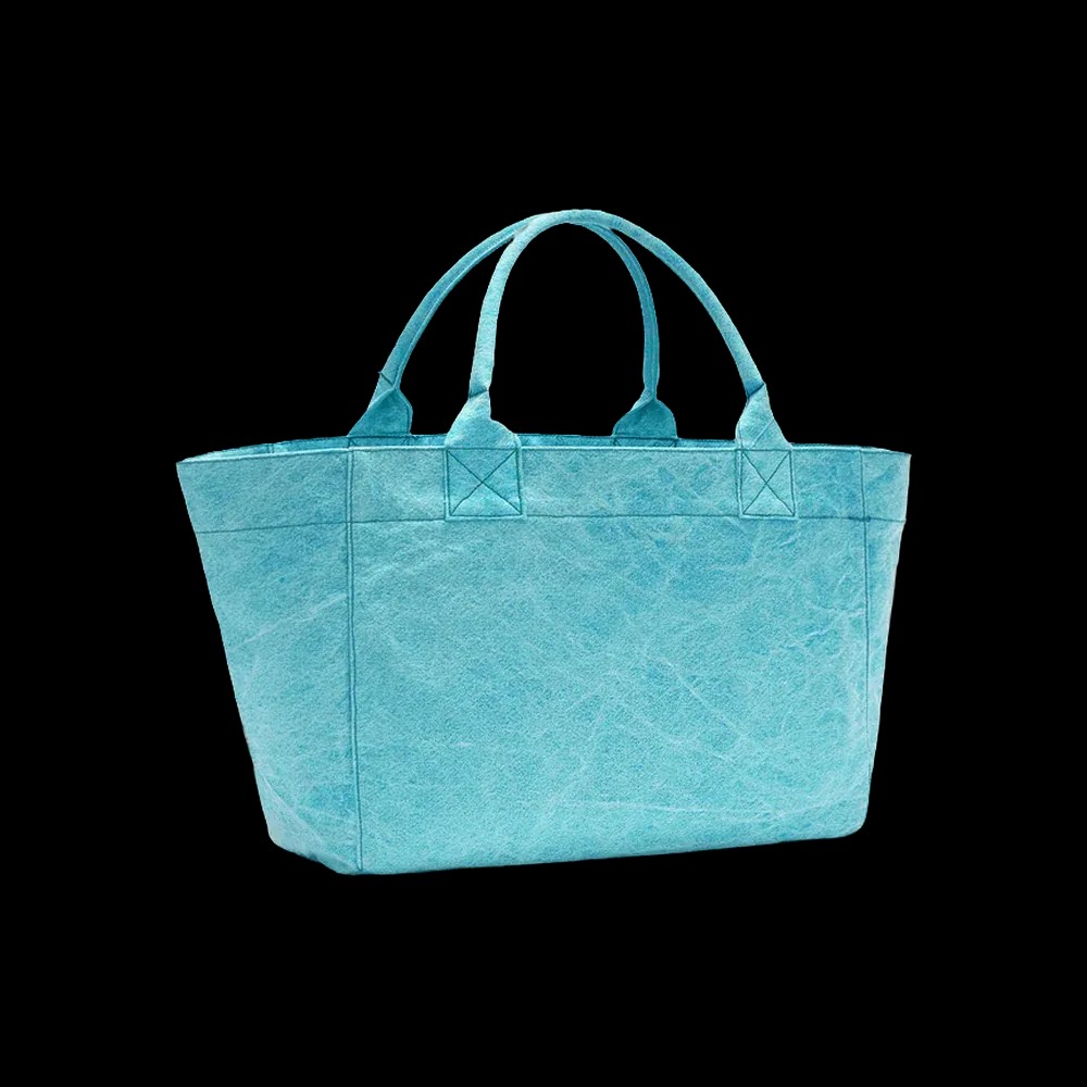 Ganni Medium Tote Bag in Blue - HypeFly India View 3