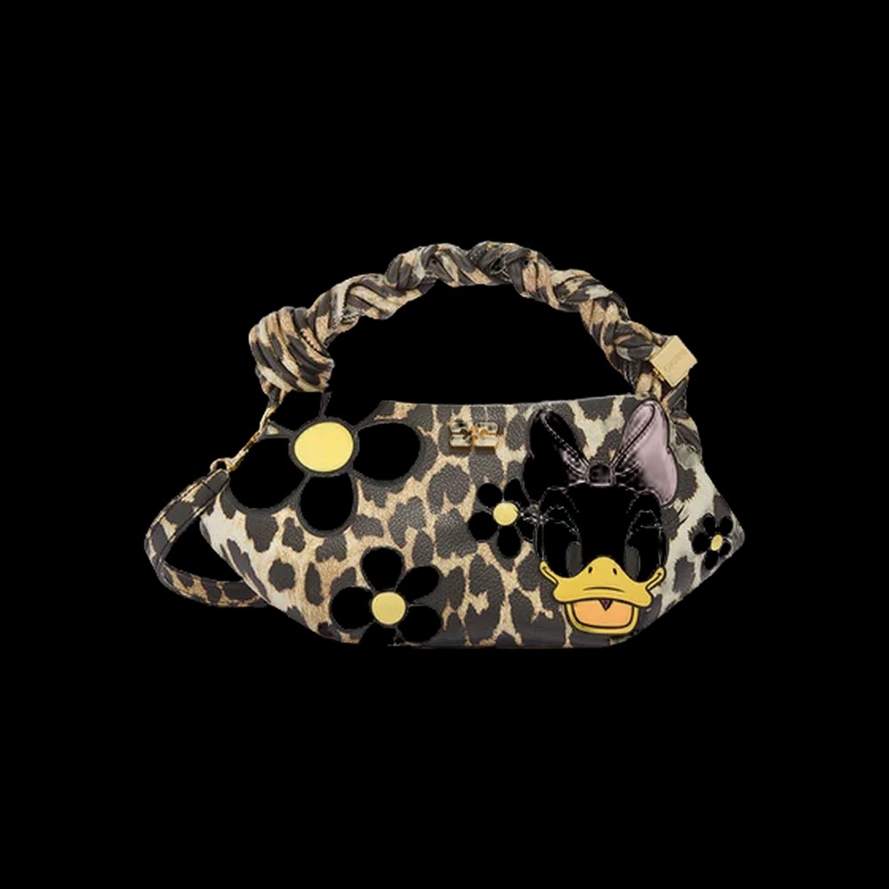 Ganni Daisy Duck Leopard Mini Bou Bag - HypeFly India View 1