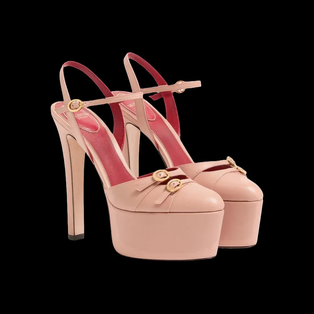 Valentino Crasher Platform Pumps In Kidskin 145mm Pink - HypeFly India View 3