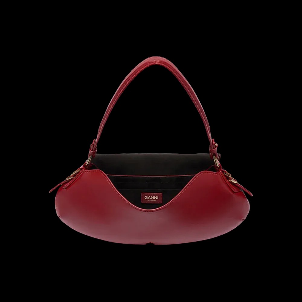 Ganni Red B-Kat Bag - HypeFly India View 4