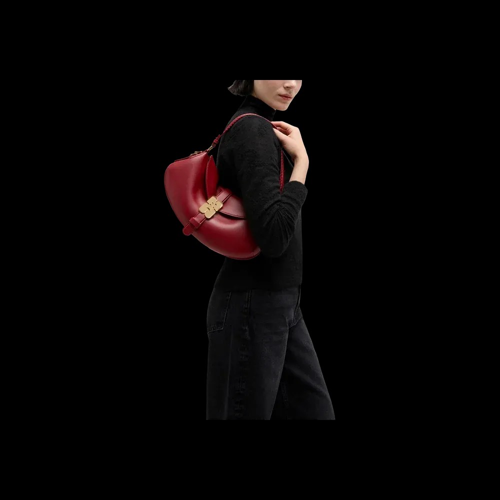 Ganni Red B-Kat Bag - HypeFly India View 2