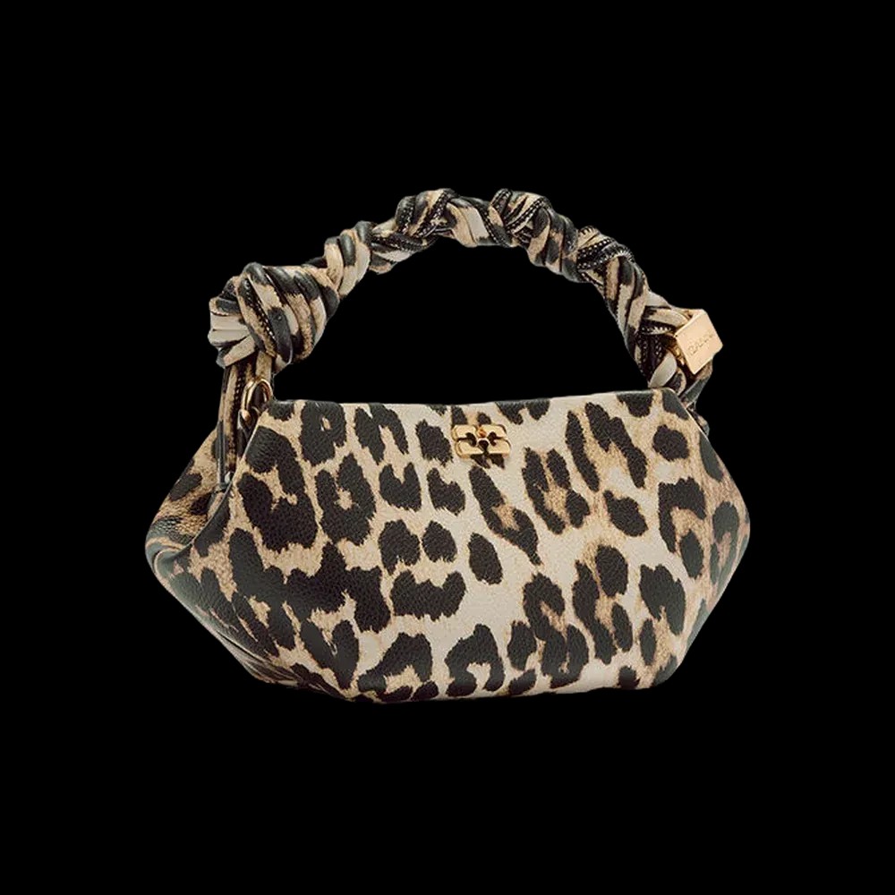 Ganni Leopard Grained Mini Bou Bag - HypeFly India View 3