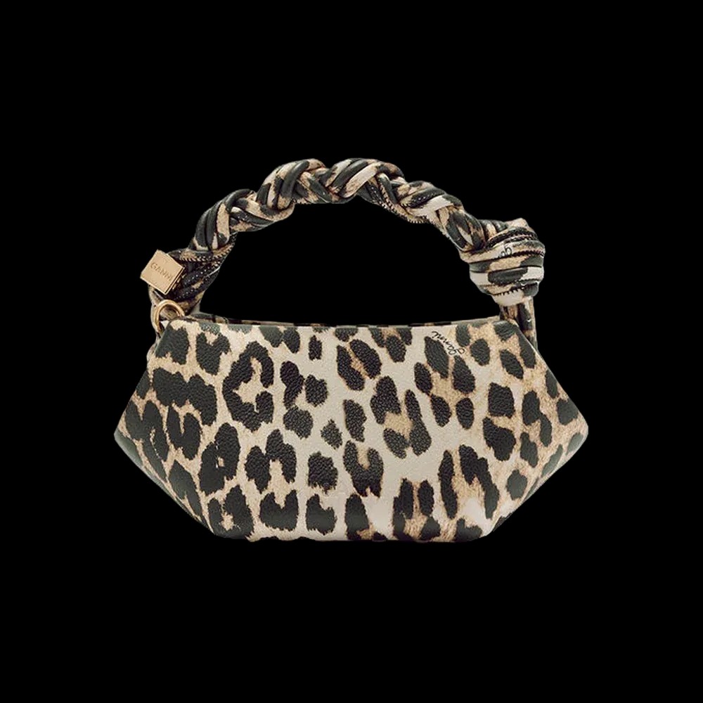 Ganni Leopard Grained Mini Bou Bag - HypeFly India View 4