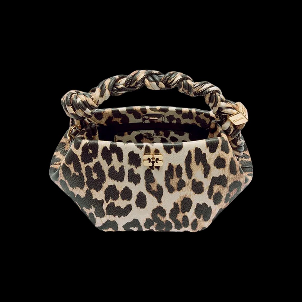 Ganni Leopard Grained Mini Bou Bag - HypeFly India View 2