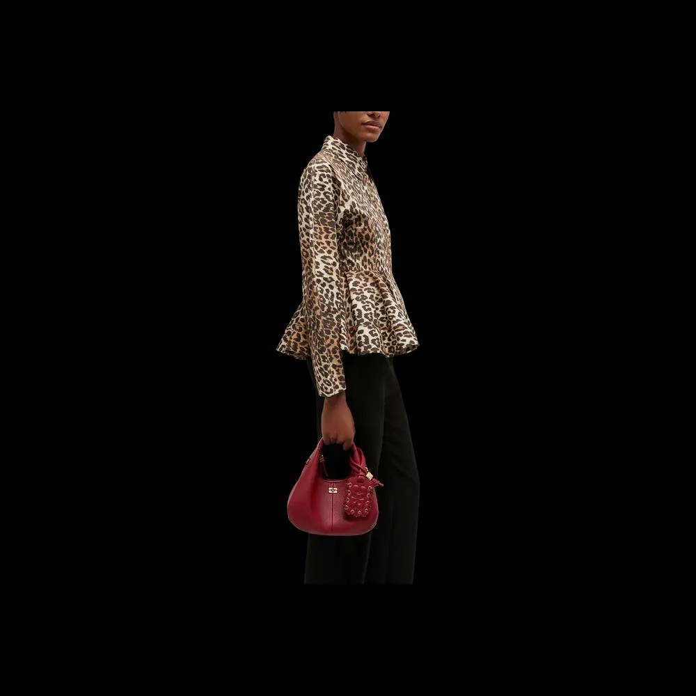 Ganni Grained Mini Hobo Bag - HypeFly India View 2
