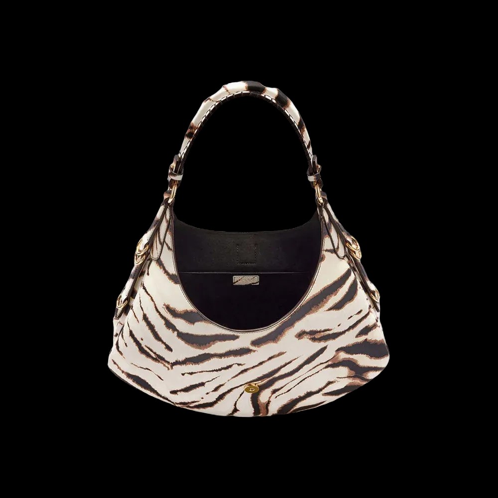 Ganni Small Kat Bag in Zebra - HypeFly India View 2