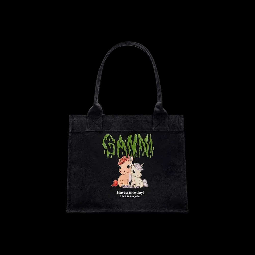 Ganni Pony Printed Large Tote - HypeFly India View 1