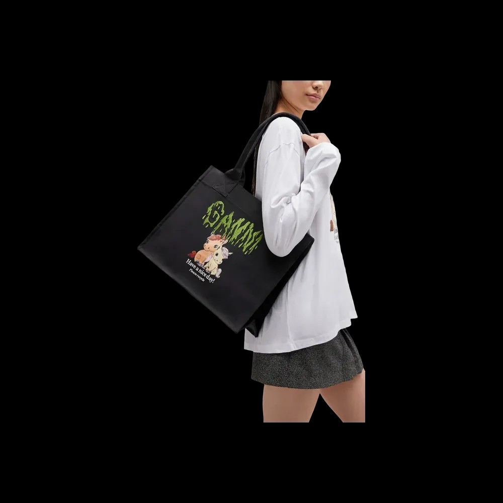 Ganni Pony Printed Large Tote - HypeFly India View 2