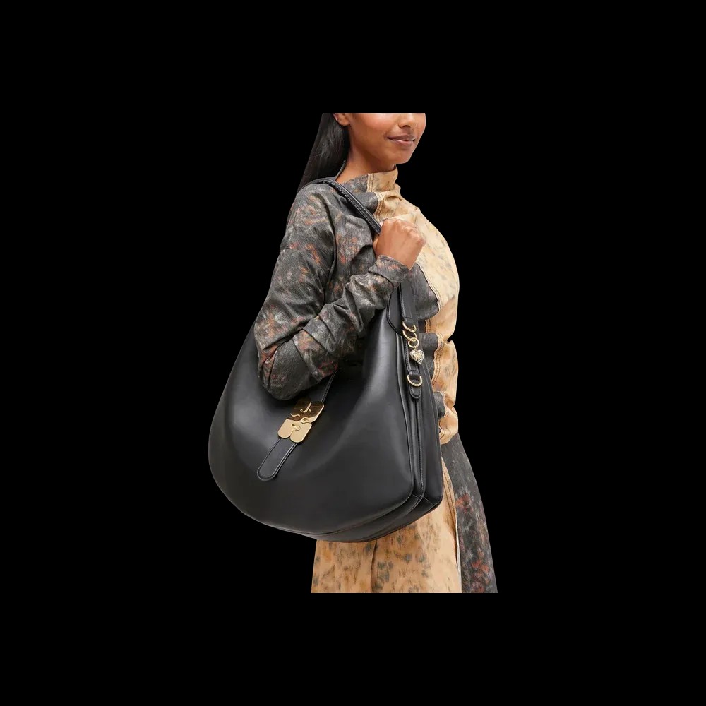 Ganni Black Large Kat Bag - HypeFly India View 3