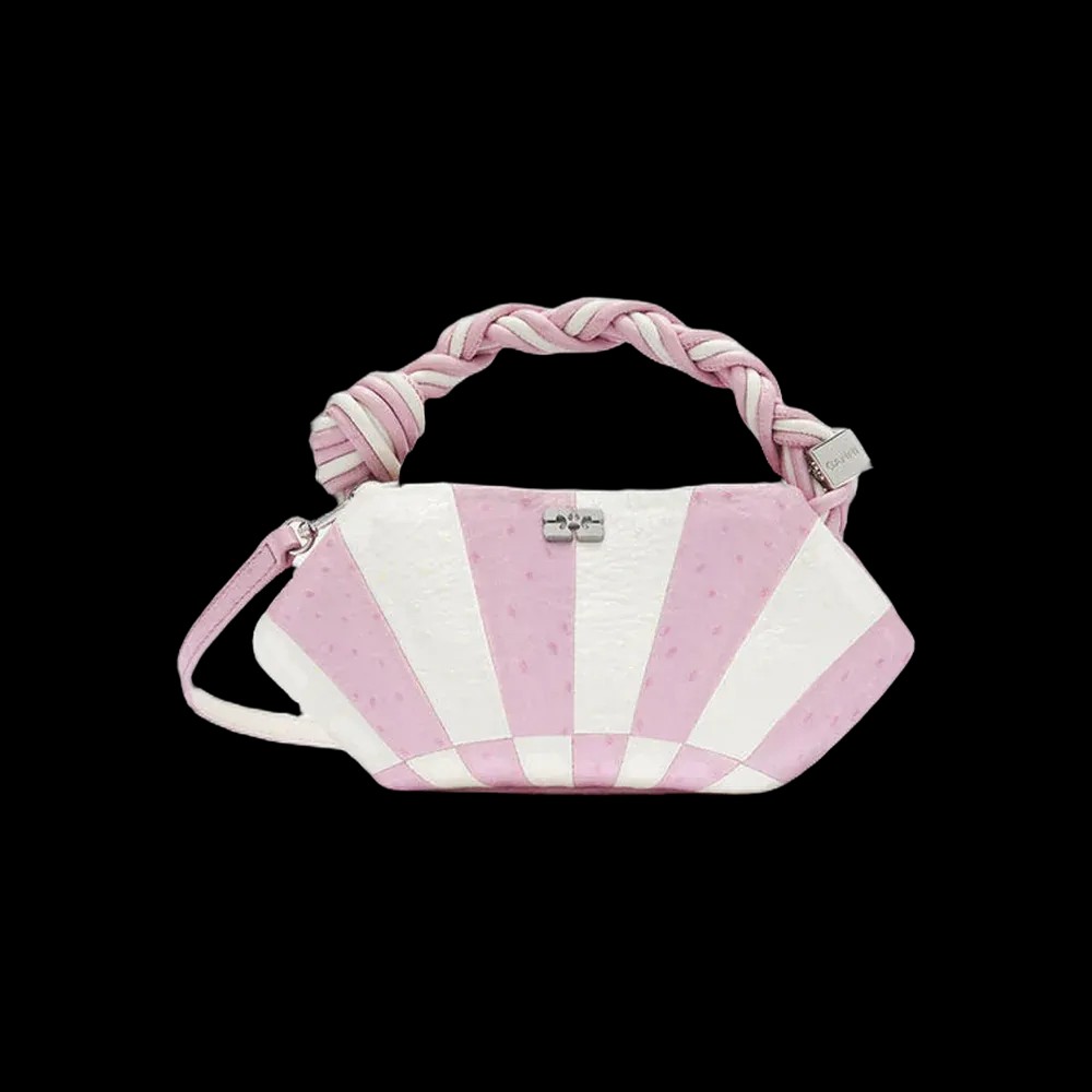 Ganni Mini Bou Bag in Pink Circus - HypeFly India View 1