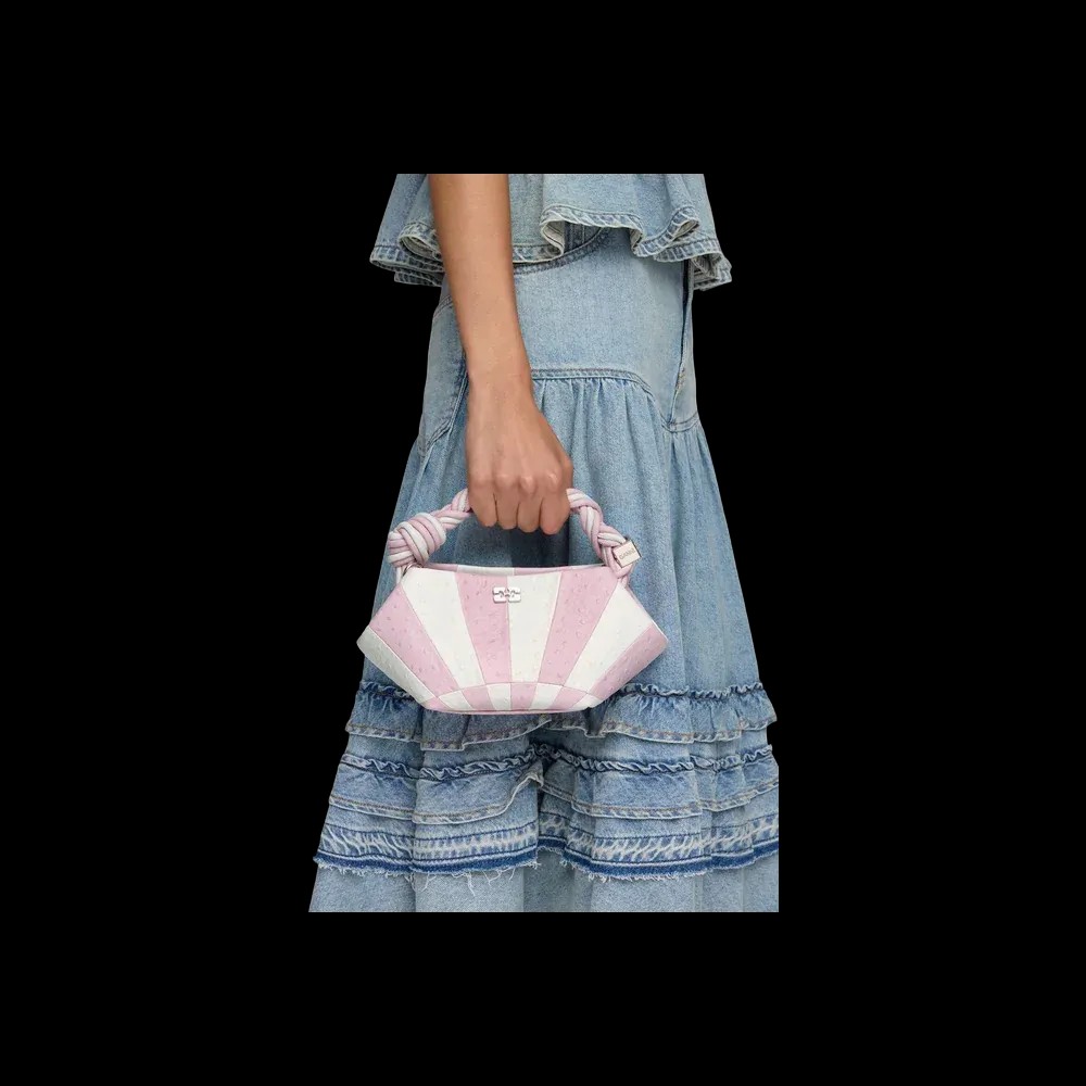 Ganni Mini Bou Bag in Pink Circus - HypeFly India View 3