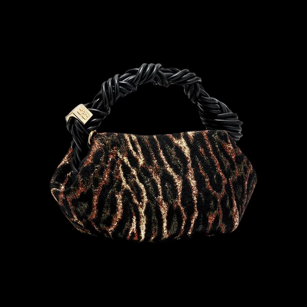 Ganni Metallic Cloque Mini Bou Bag - HypeFly India View 4