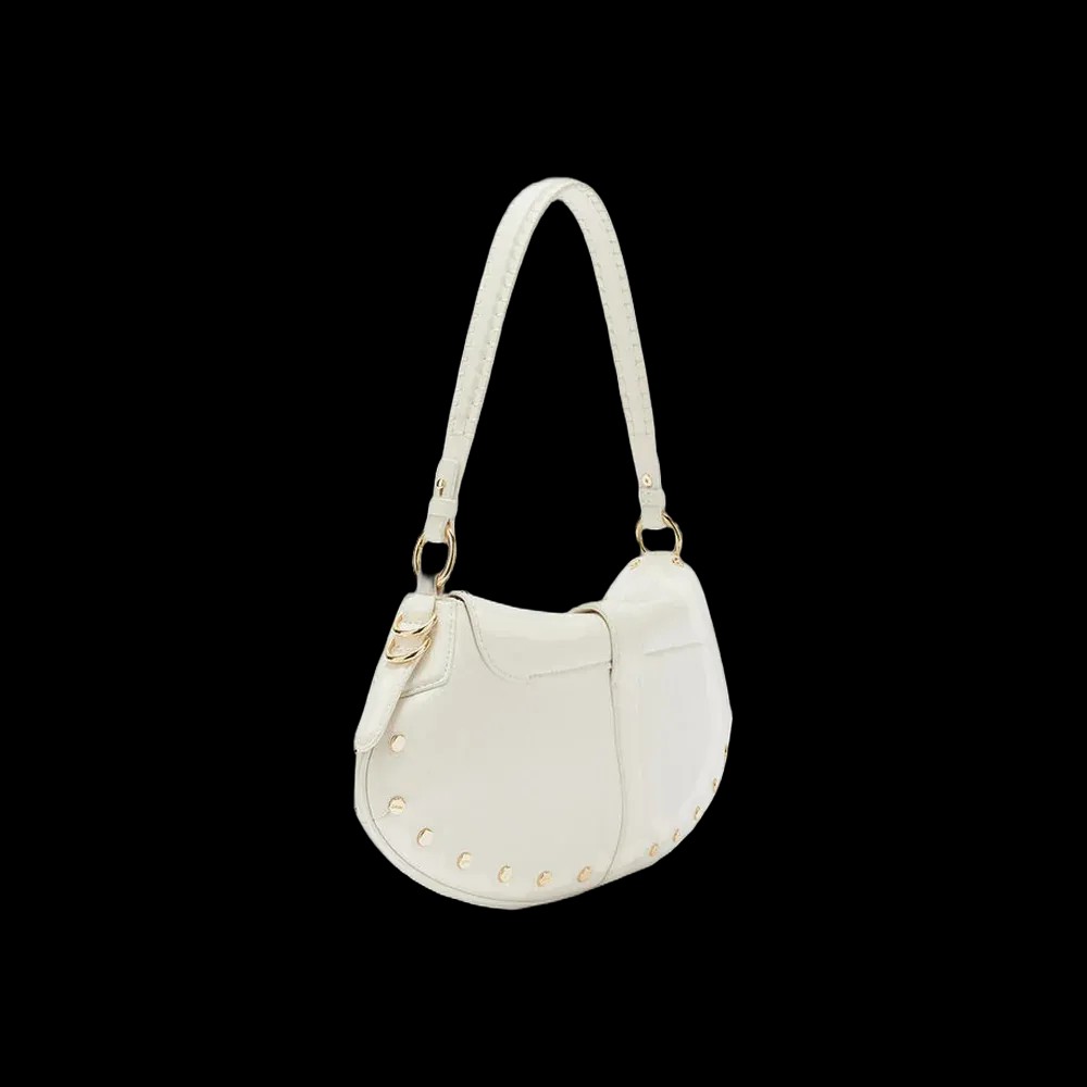 Ganni B-Kat Bag Studs in White - HypeFly India View 3