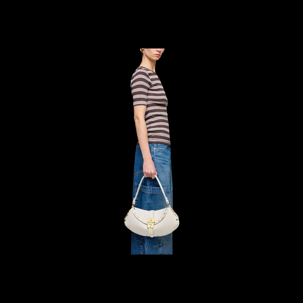 Ganni B-Kat Bag Studs in White - HypeFly India View 2