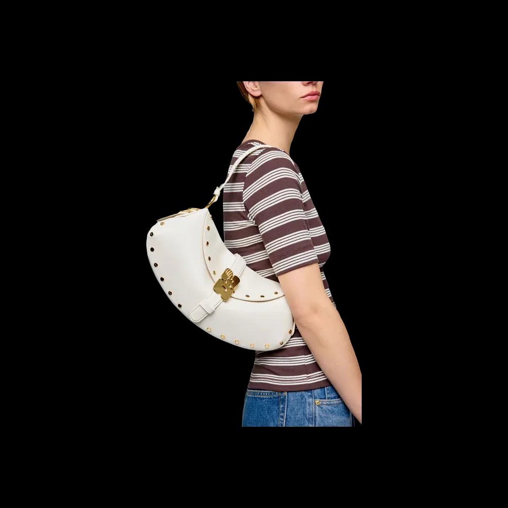 Ganni B-Kat Bag Studs in White - HypeFly India View 4