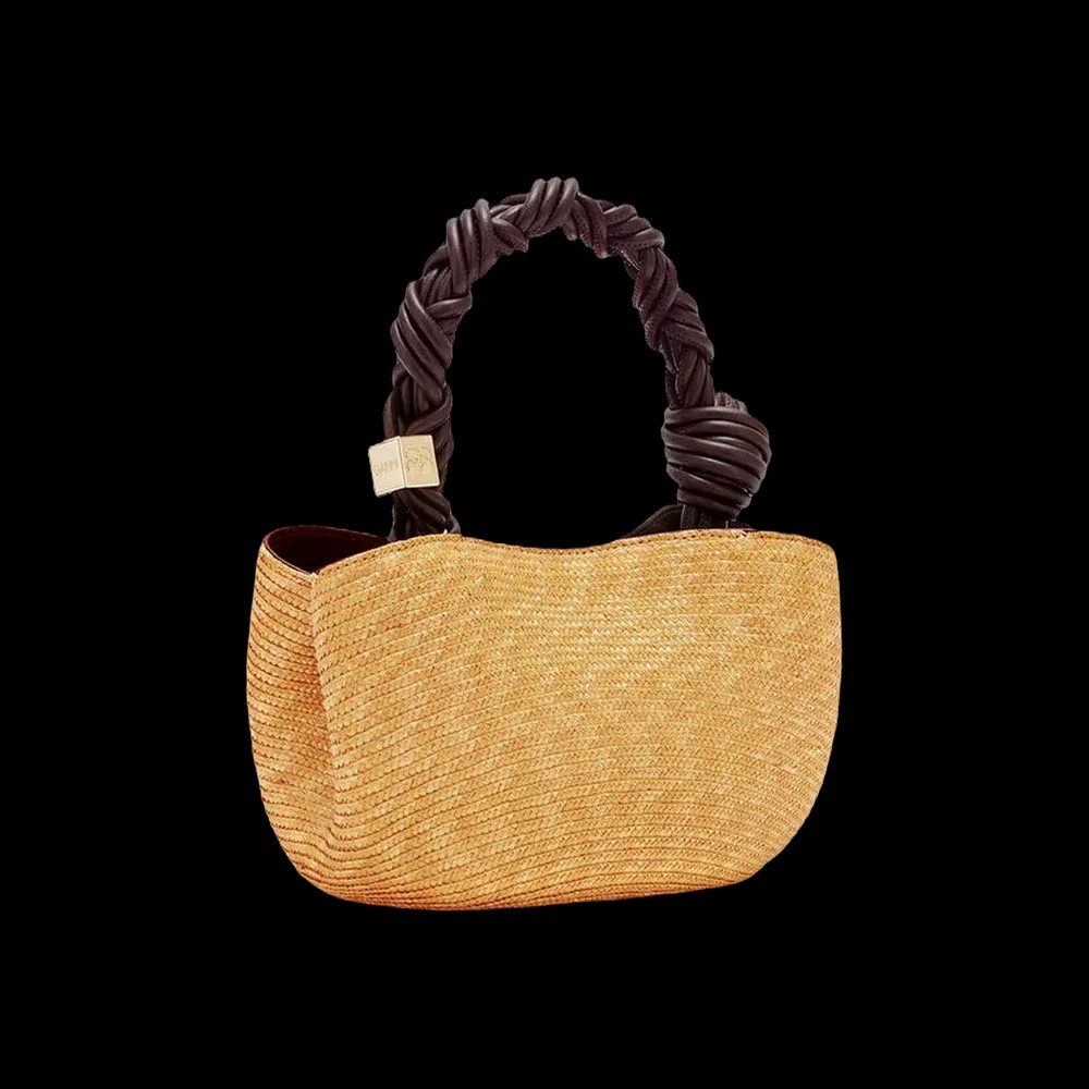 Ganni Mini Bou Bag in Straw	 - HypeFly India View 3