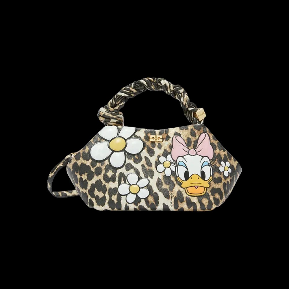 Ganni Daisy Duck Leopard Small Bou Bag	 - HypeFly India View 1