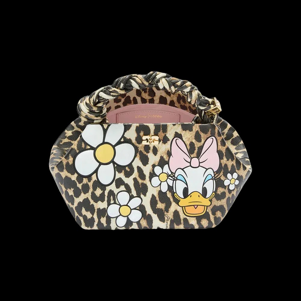 Ganni Daisy Duck Leopard Small Bou Bag	 - HypeFly India View 3