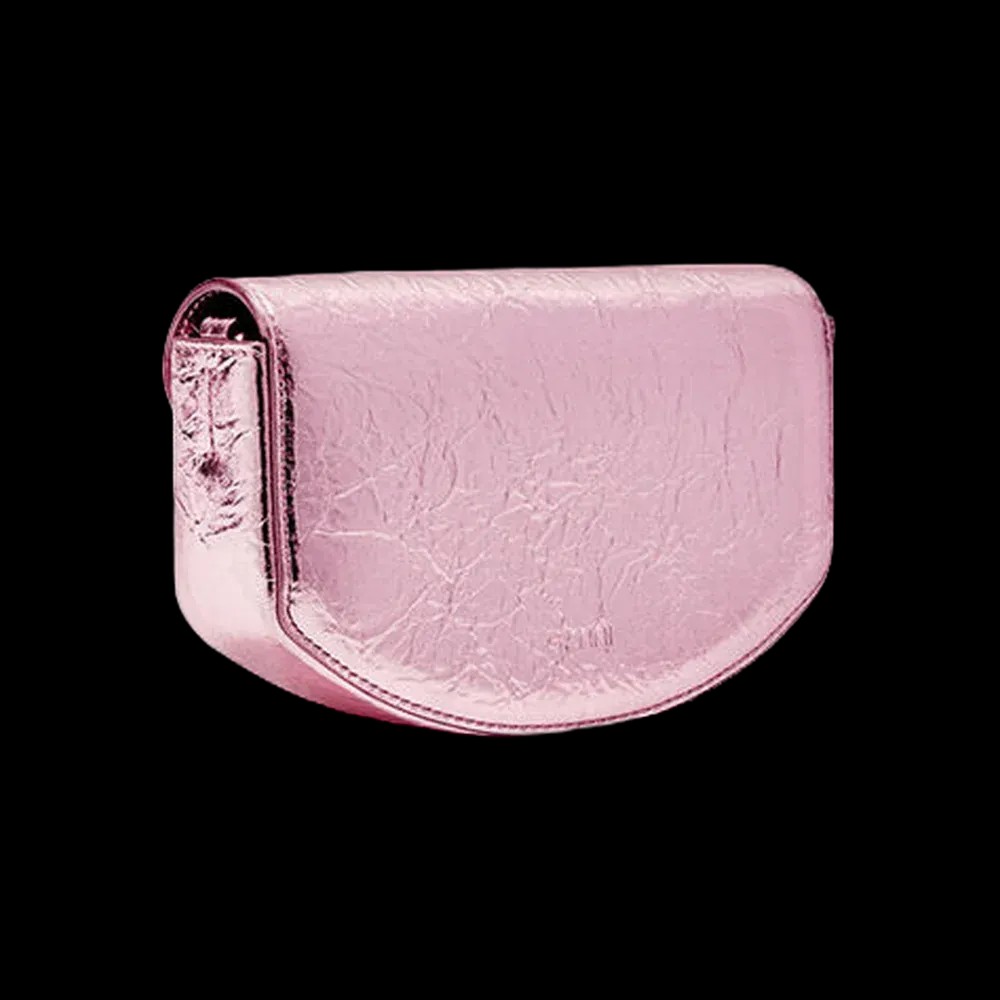 Ganni Lulu Wallet On Chain in Metallic	 - HypeFly India View 4
