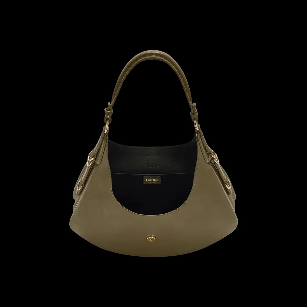Ganni Small Kat Bag in Green	 - HypeFly India View 3