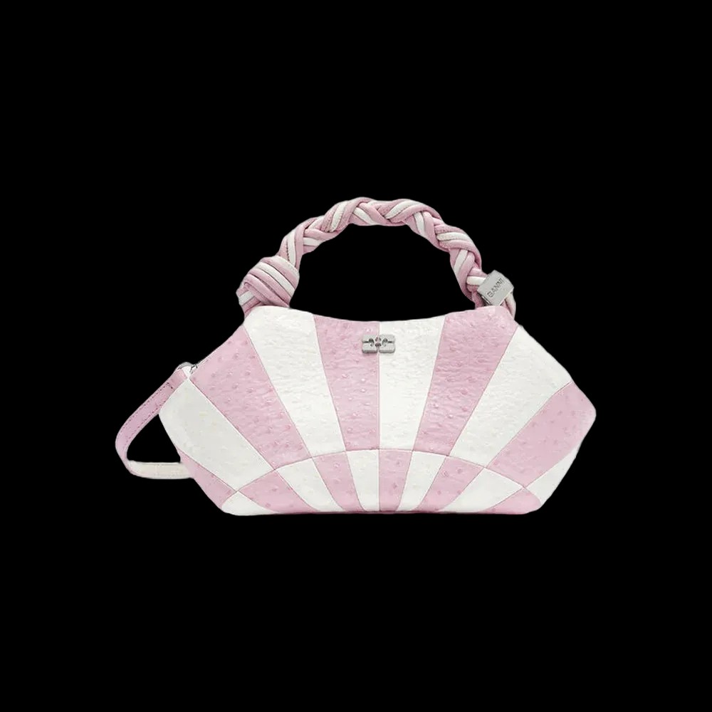 Ganni Small Bou Bag in Pink Circus	 - HypeFly India View 1