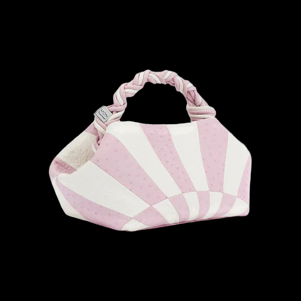 Ganni Small Bou Bag in Pink Circus	 - HypeFly India View 3
