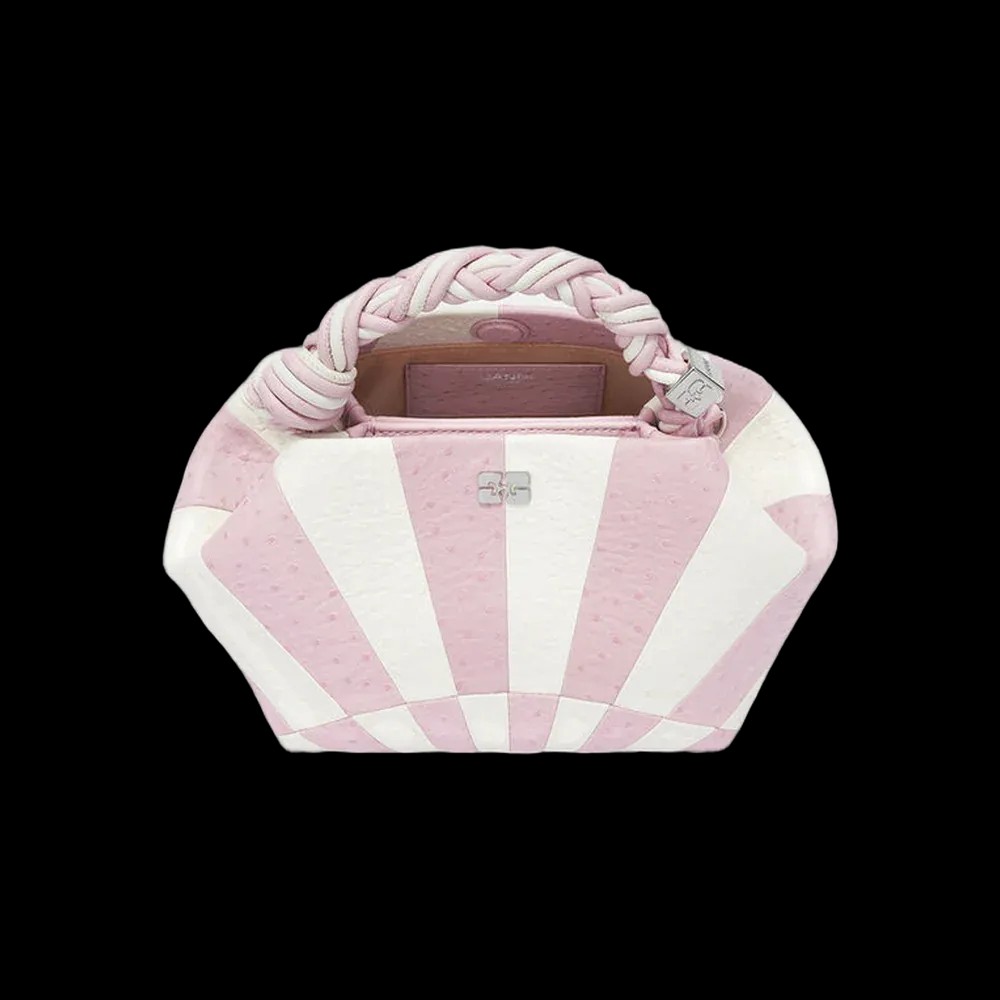 Ganni Small Bou Bag in Pink Circus	 - HypeFly India View 2