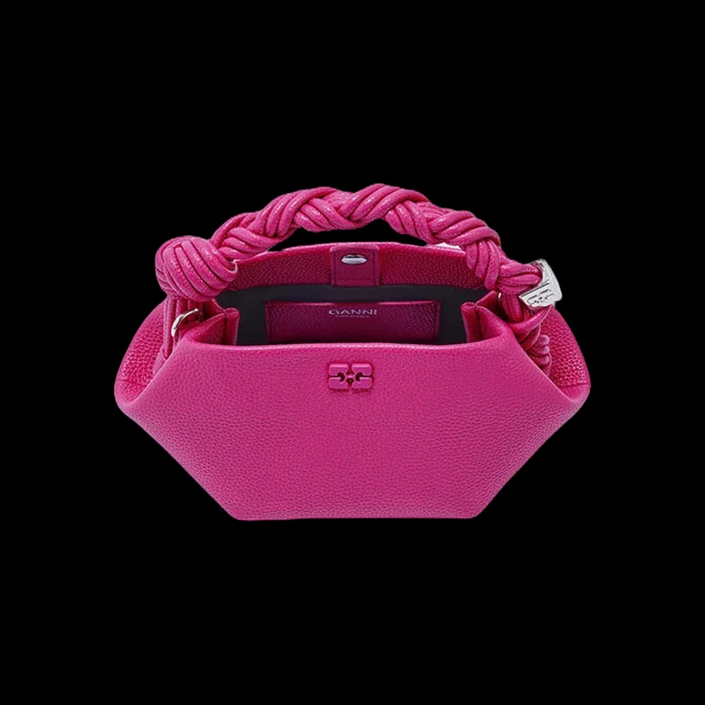 Ganni Mini Bou Bag in Pink	 - HypeFly India View 3