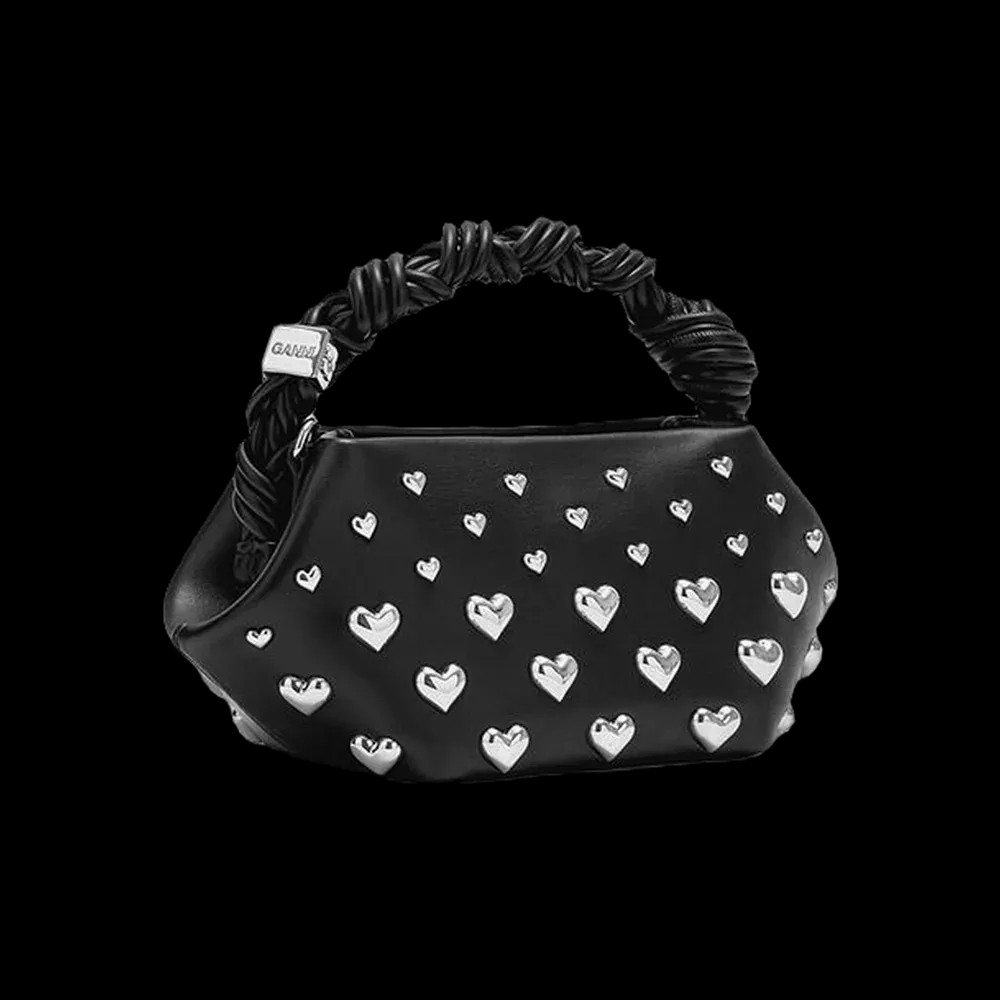 Ganni Mini Bou Bag in Black Studs	 - HypeFly India View 3
