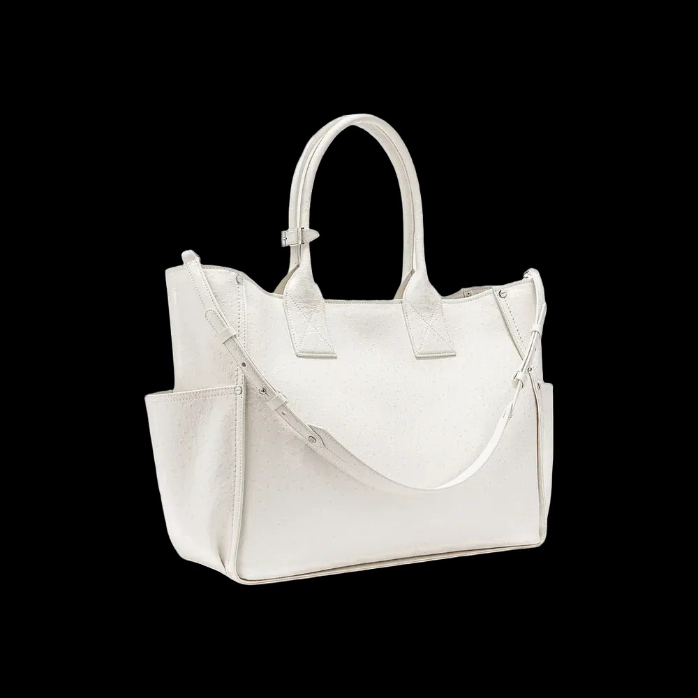 Ganni Posy Bag in White Ostrich	 - HypeFly India View 2