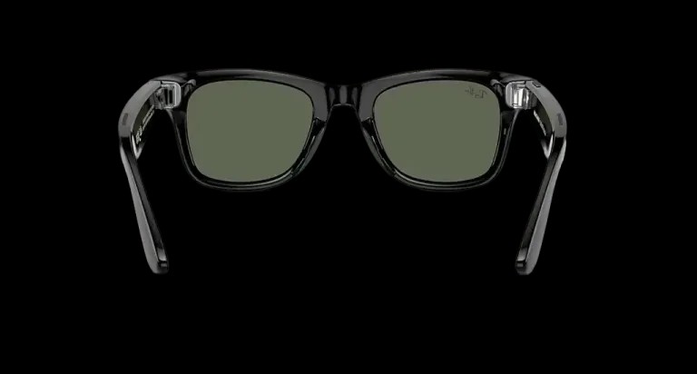 Ray Ban Meta Smart Glasses - Wayfarer Shiny Black G-15 Green Lenses - HypeFly India View 6