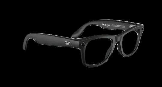 Ray Ban Meta Smart Glasses - Wayfarer 'Matte Black' Lenses- Clear/Graphite Green  - HypeFly India View 3