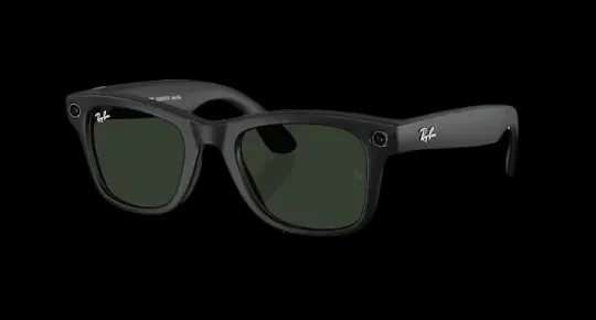 Ray Ban Meta Smart Glasses - Wayfarer 'Matte Black' Lenses- Clear/Graphite Green  - HypeFly India View 2
