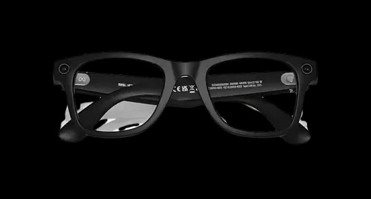Ray Ban Meta Smart Glasses - Wayfarer 'Matte Black' Lenses- Clear/Graphite Green  - HypeFly India View 5