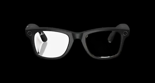 Ray Ban Meta Smart Glasses - Wayfarer 'Matte Black' Lenses- Clear/Graphite Green  - HypeFly India View 6